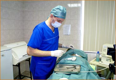 Операция под контролем УЗИ, врач-уролог Деревянченко В. И.